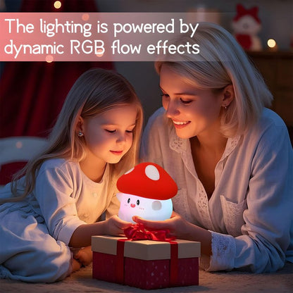 Daixinde Duck Night Light Silicone Squishy, Tap Control 2 Brightness, 50Hrs Battery Kids Nightlight, 30Min Auto Timer, Rechargeable Bedside Lamp for Toddlers, [Valentines Gifts]