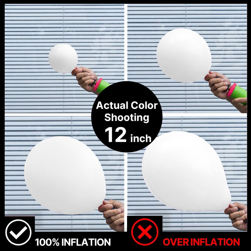 PartyWoo White Balloons 50 pcs 12 Inch Latex Helium White Cream Balloons for Wedding Baby Shower Birthday Bridal Shower Graduation Engagement Princess Anniversary Party Decorations White-Y13