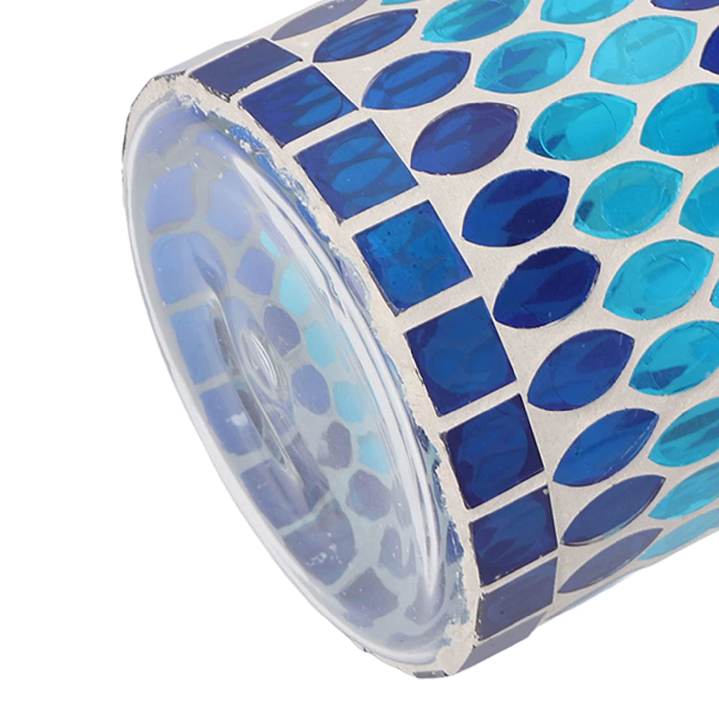 Glass Votive Candle Holder for Tealight, Mosaic Glass Tealight Candle Holder, Handmade Romantic Aromatherapy Candle Lamp Candle Jar Cup for Wedding Centerpiece Party Table Decorations
