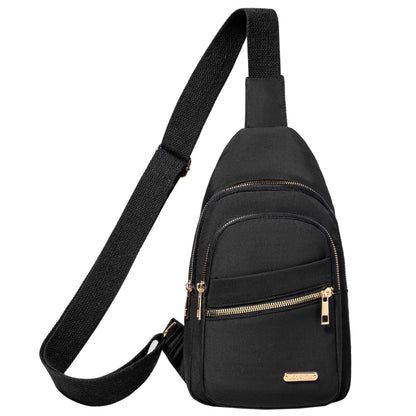 Cross Body Bag Sling Backpack Fanny Pack Small Crossbody Bags for Women Trendy - Black