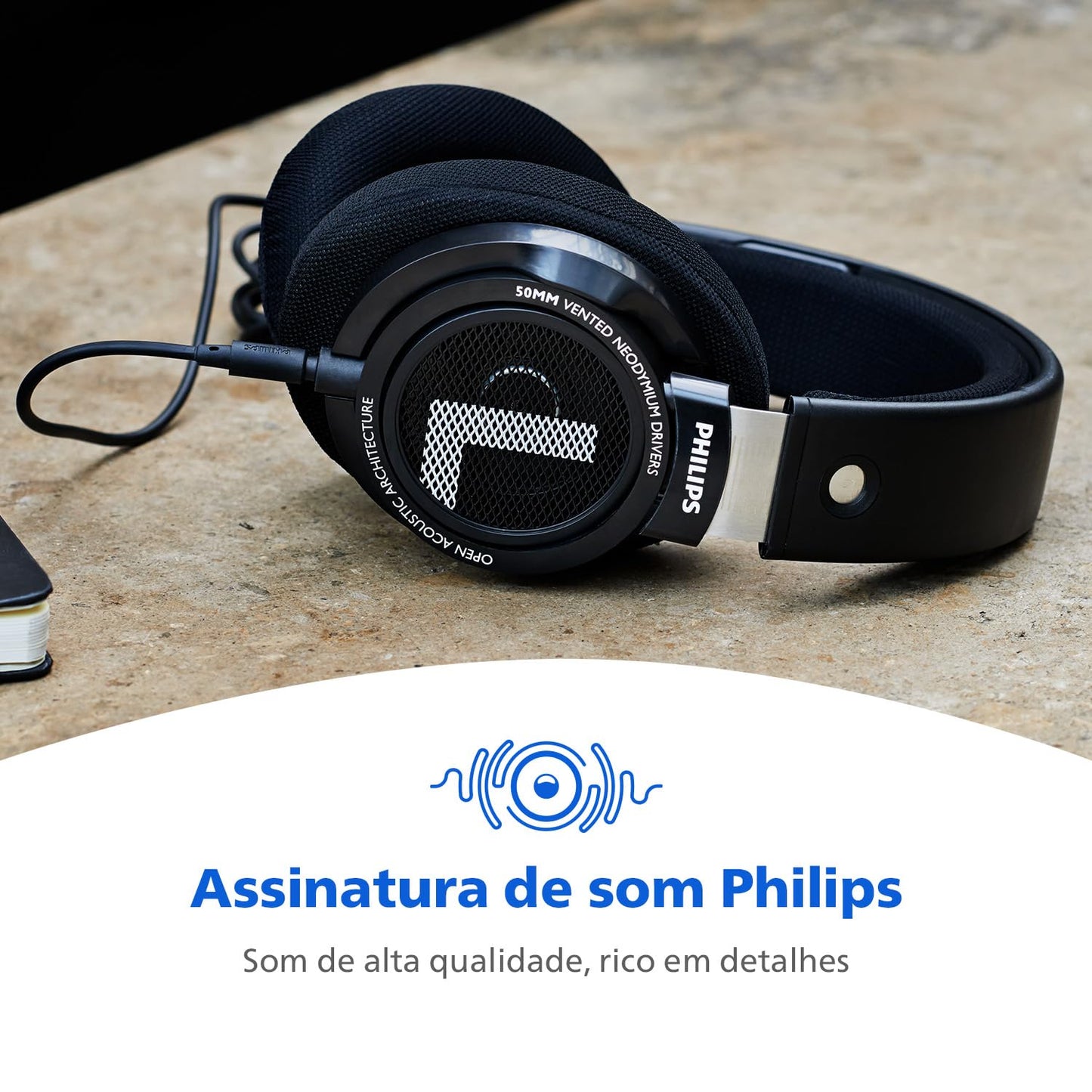 Philips Audio SHP9500 HiFi Precision Stereo Over-Ear Headphones (Black)
