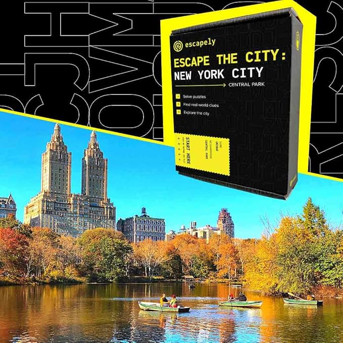 Outdoor Escape Room I Central Park New York City I Escape The City I Multi-Player Mystery Escape Room Hunt I Interactive Puzzle Game for Your City