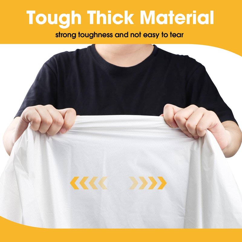 Niuara White Plastic Table Cloth - 16 Pack 54" × 108" Rectangle Disposable Tablecloths for 6FT Tables, Waterproof Table Cover for Party, Holiday & Gathering Use