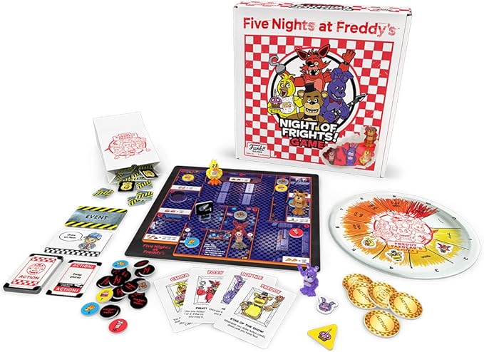 Funko Games Five Nights at Freddy's Night of Frights! Board Game | Includes 4 Sculpted Figures | 2-4 Players Ages 8+