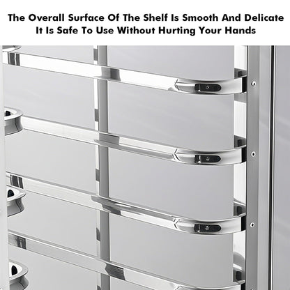 12-Tier Rolling Bakery Rack, Heavy-Duty Cooling Cart, Versatile Drying Rack for Home & Commercial Baking, Ideal for Cooking, Food Prep & Kitchen Organization