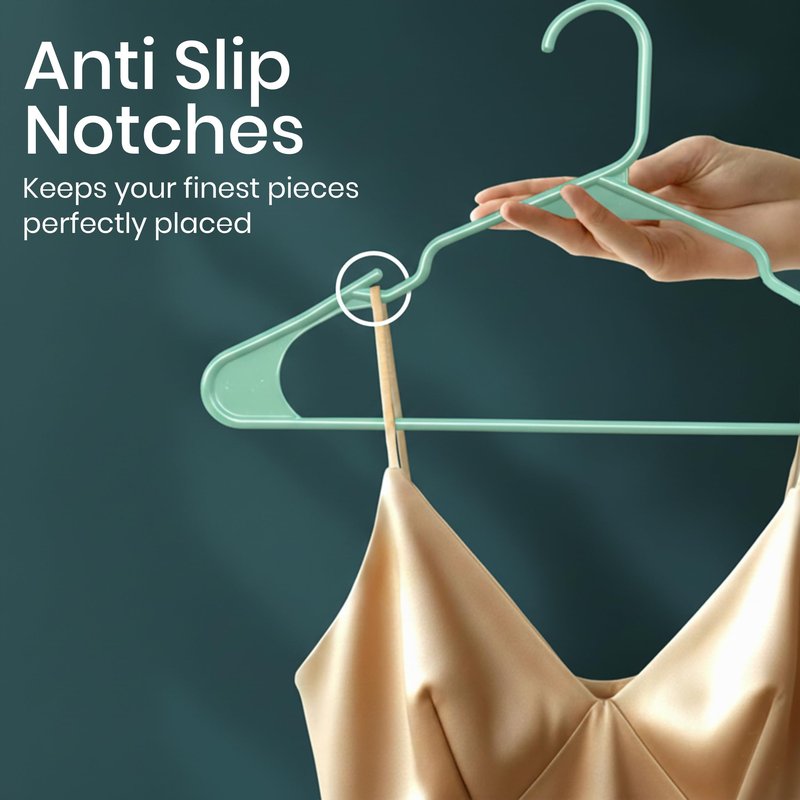 Utopia Home Plastic Hangers 30 Pack - Perfect Space Saving Clothes Hanger - Durable and Strong - Perfect Closet Organizers with Shoulder Grooves (White)