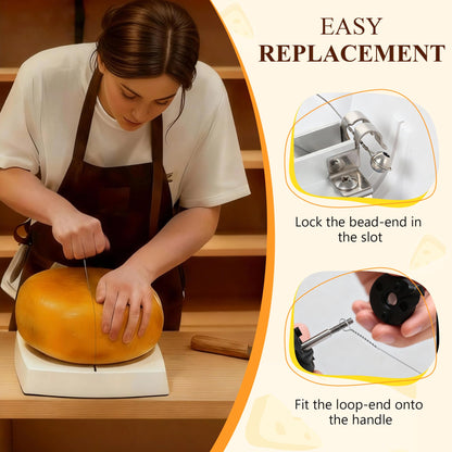 Replacement Cheese Cutting Wires Compatible with Boska Cheese Commander Pro/Pro+, Stainless Steel Cutter Wire Replacement, Fit & Easy to Install for Hard or Semi Hard Block Cheddar & Gouda(6 Pack)