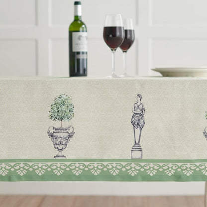 Maison d' Hermine Table Cloth Square Table 100% Cotton 54 x 54 Inches Tablecloth Reusable Decorative for Dining Kitchen Room Farmhouse Home Gifts for Mothers Day Spring Summer - Jardin Du Roy