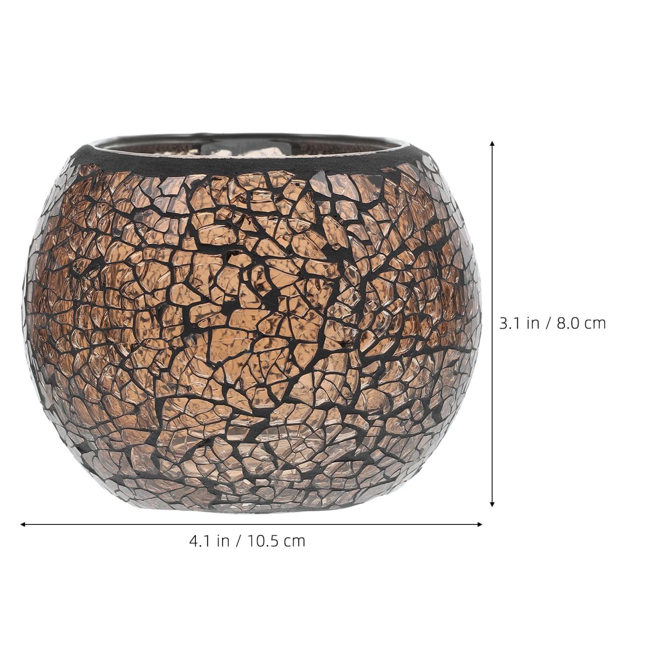 Wakauto Glass Candlestick Decorative Candle Holder for Pillar Candles Stylish Crystal Votive Candle Holder with Storage Container 4.13X4.13X3.14In Home Decor and Party Table Centerpiece