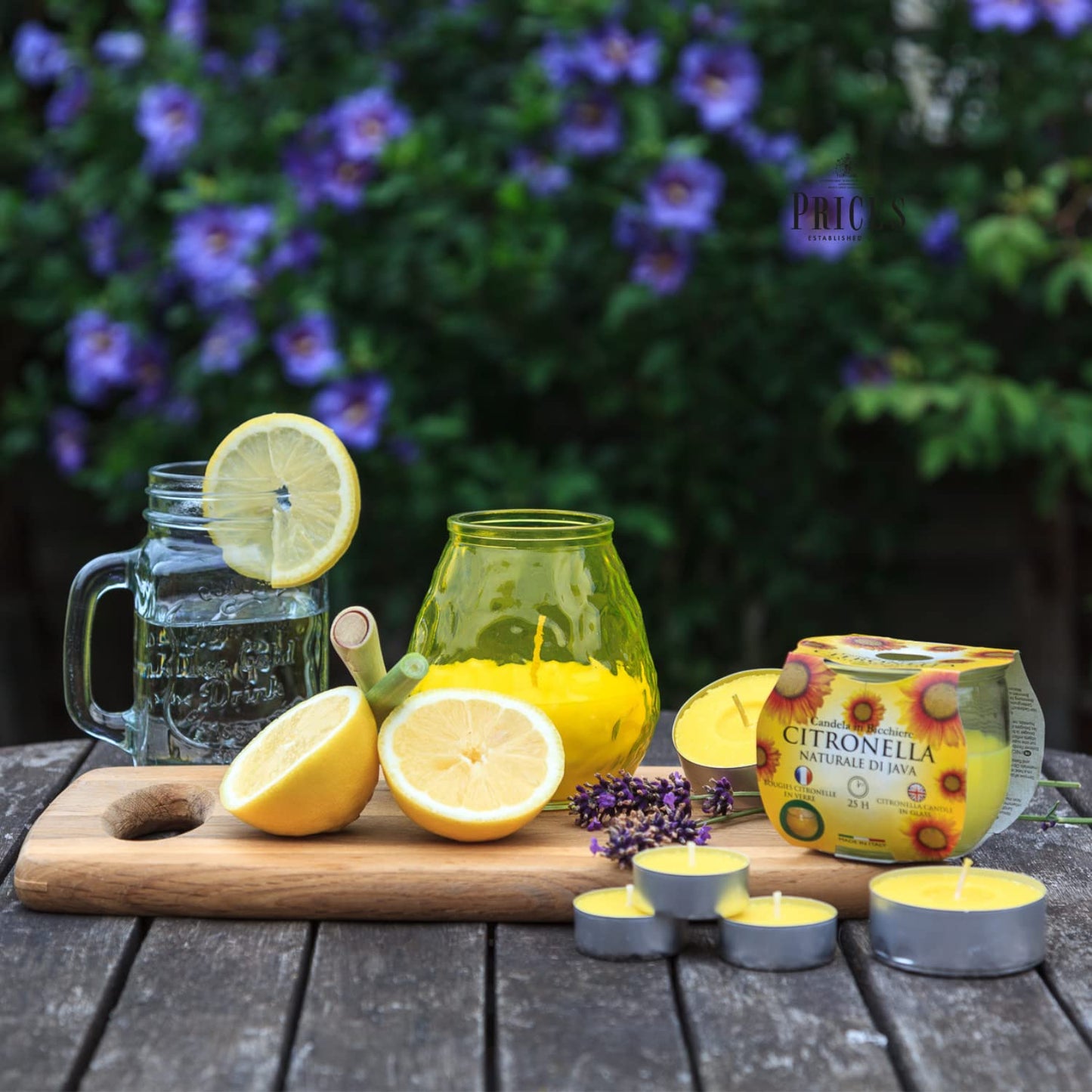 Price's Candles Citronella Scented Tealights | Contains The Benefits of Citronella, Protects from Unwanted Guests | Pack of 50