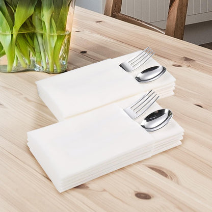 200 Pack Disposable Guest Towels Soft and Absorbent Linen Feel Paper Hand Towels Decorative Bathroom Hand Napkins for Kitchen, Parties, Weddings,Halloween