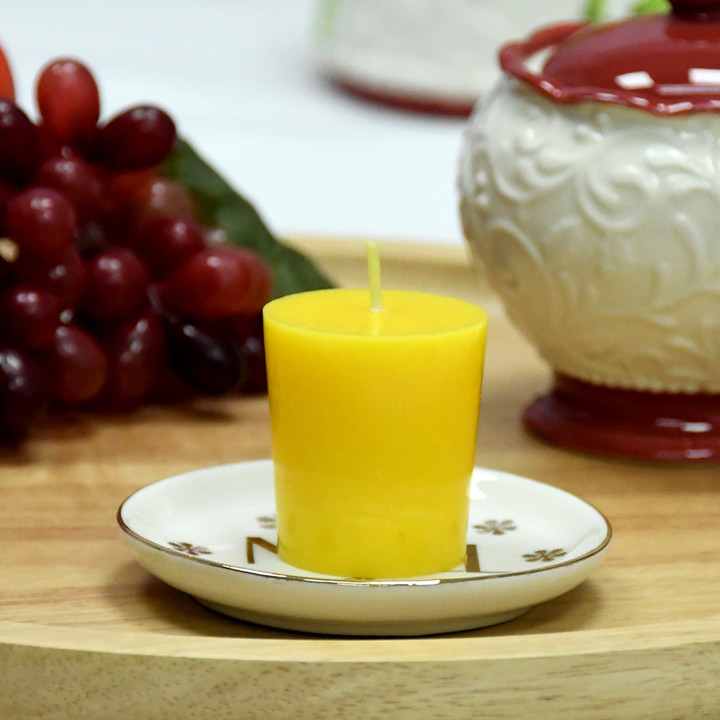 Zest Candle 12-Piece Votive Candles, Yellow Citronella