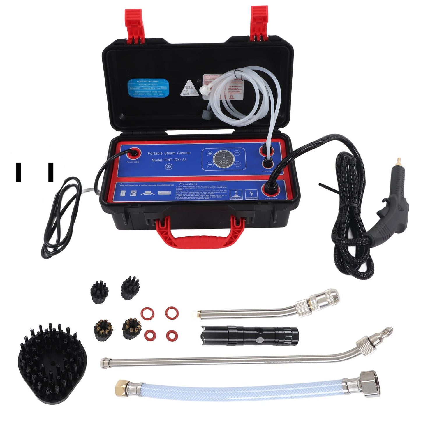 High Pressure Steam Cleaner, High Power Commercial Grade Standard Heavy Duty Steam Cleaner Machine for Kitchens (1700W US Plug 110V)