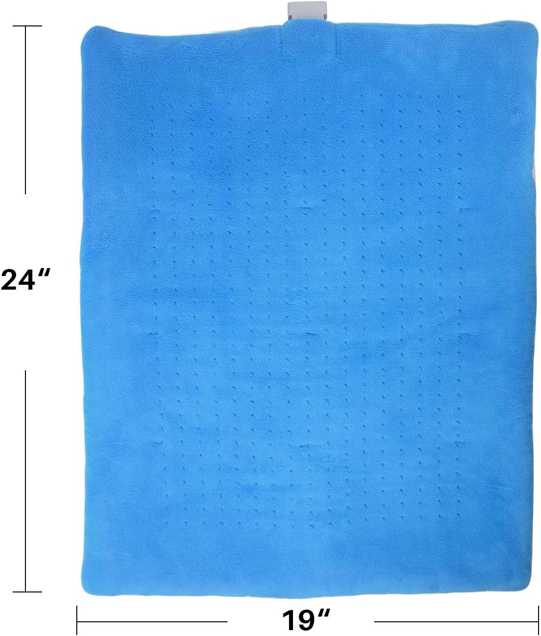 Weighted Heating Pad Fast-Heating Technology for Back/Waist/Abdomen/Shoulder/Neck Pain and Cramps Relief - Moist and Dry Heat Therapy with Auto-Off Hot Heated Pad by GOQOTOMO (19 * 24", Blue)