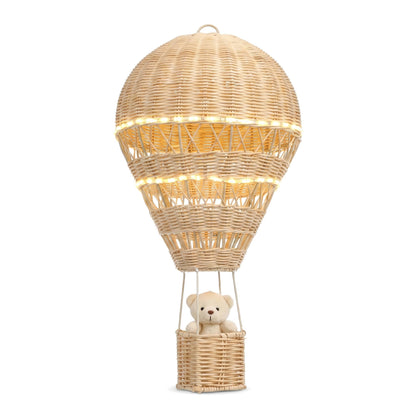 Alipis Natural Rattan Woven Hot Air Balloon Decor Delicate Kids Room Rattan Craft