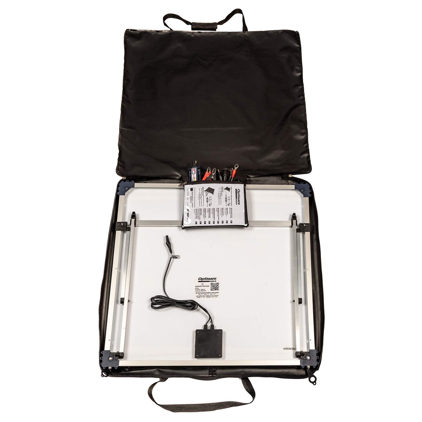 Optimate Solar 80W Travel kit, TM523-8TK, 6-Step 12V 6.7A Weatherproof Solar Battery Saving Charger & maintainer
