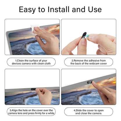 Laptop Camera Cover Slide, 12 Pack Webcam Cover, Phone Camera Cover, Ultra-Thin Computer Slide - Fits Most Laptop, Desktop, PC, Tablet, Smartphone to Protect Your Privacy and Security