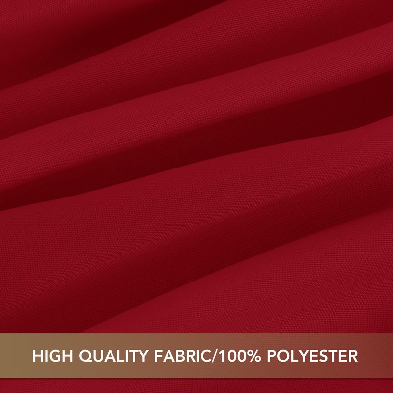 sancua Christmas Red Round Tablecloth 108 Inch Diameter, 8 Pack - Circle Polyester Fabric Table Cloth for Wedding Party Reception Banquet Birthday, Washable Formal Table Cover (Fit 42-96 Inch Tables)