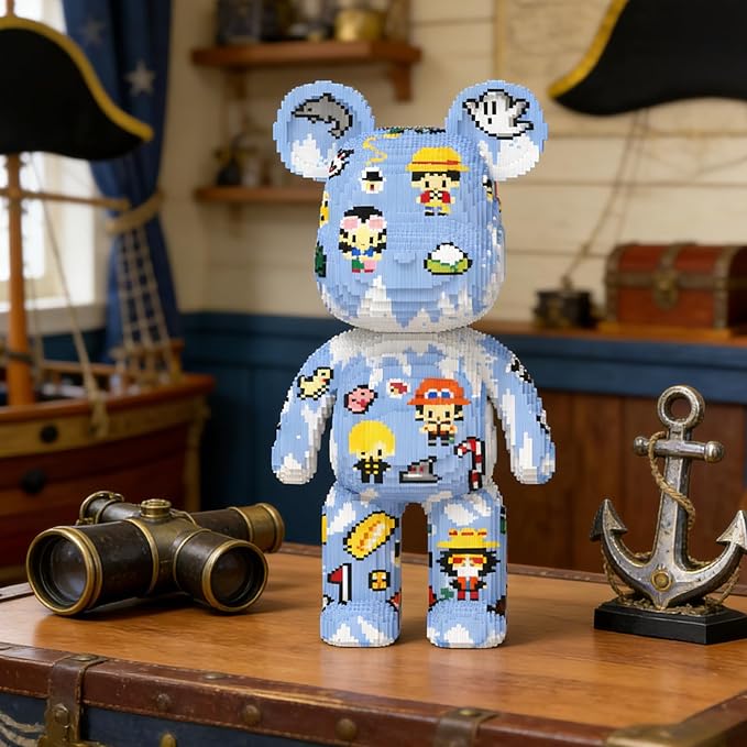 Sticker Graffiti Bear Building Blocks (21950 PCS) 3D Micro Animal DIY Bear Building Blocks for Adults &amp Teenager Creative Toys Ideal Gift for Family &amp Friends