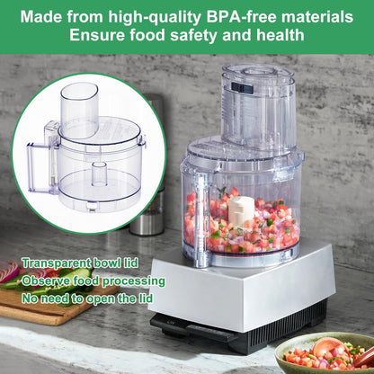 7 Cup Food Processor Replacement Parts Kit for Cuisinart DLC-10 Series Food Processors,Contain:FP-631AGTX-1 Food Processor Work Bowl & DLC-117BGTXT1 Food Work Bowl Cover