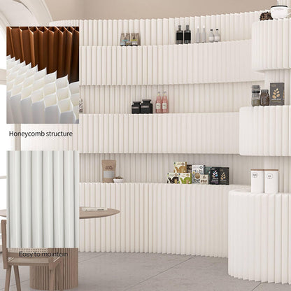 Folding Room Divider – Portable Paper Privacy Screen & Freestanding Wall Partition for Room Separation, Ideal for Home Office, Studio, Exhibition & Indoor Spaces