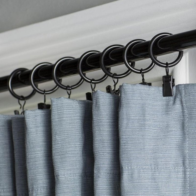200 Pcs Stainless Steel Curtain Clips, Heavy-Duty Small Curtain Hooks Hangers for Hanging Outdoor String Lights, Art Craft Display, and Home Decoration