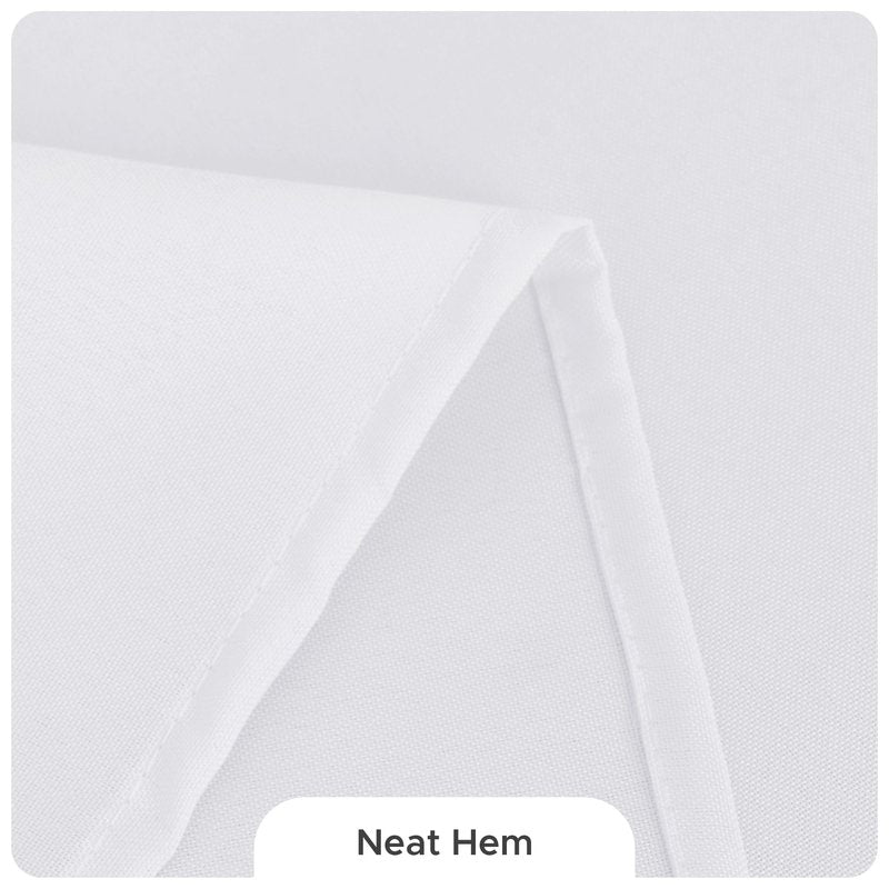 Fitable 8 Pack Round Tablecloths: Stain Resistant Wrinkle Free Circle Table Clothes, Washable Reusable Polyester Table Covers for Wedding Party Birthday Banquet Reception(White, 84 Inch)