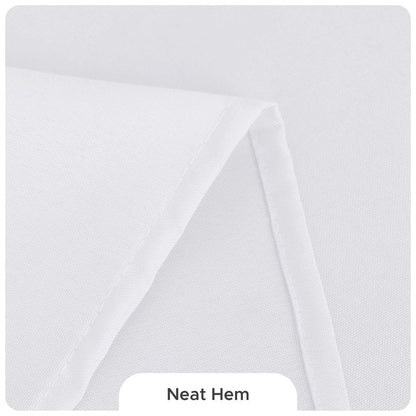 Fitable 8 Pack Table Cloth Rectangle Table: Stain and Wrinkle Resistant Tablecloth Rectangular, Washable Polyester Tablecloths for Wedding Party Dining Banquet Event Catering(White, 70x108 Inch)