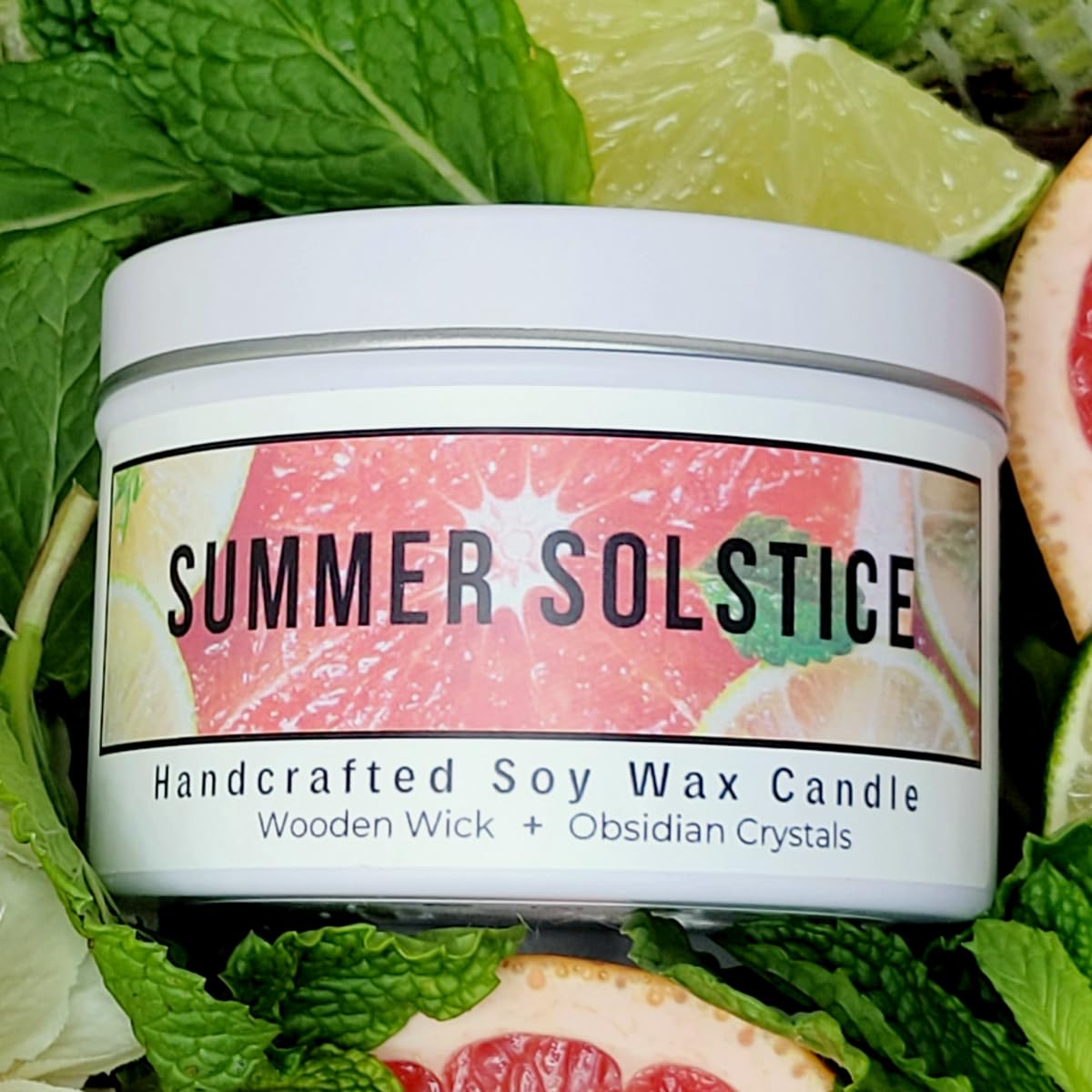 Summer Solstice Soy Wax Wood Wick Candle 5oz