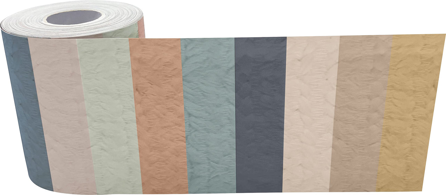 Teacher Created Resources Everyone is Welcome Stripes Straight Rolled Border Trim (TCR8909)