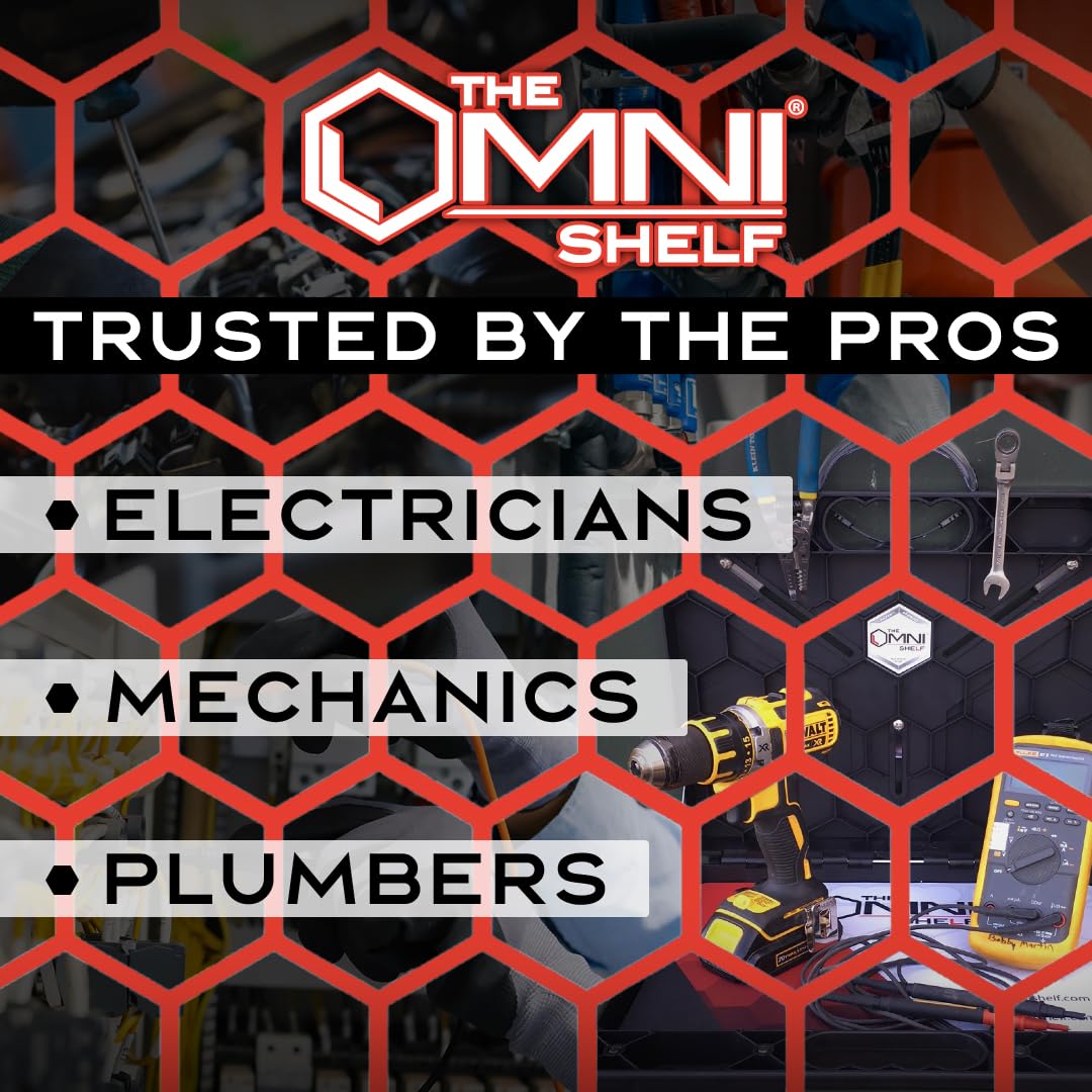 The OmniShelf Portable Workstation, Magnetic Toolbox, Laptop Stand w/ 50 lb Capacity, Hands Free Workstation, Attach to HVAC, Trucks, Walls, Poles etc. (Model # OSO1 - Magnets)
