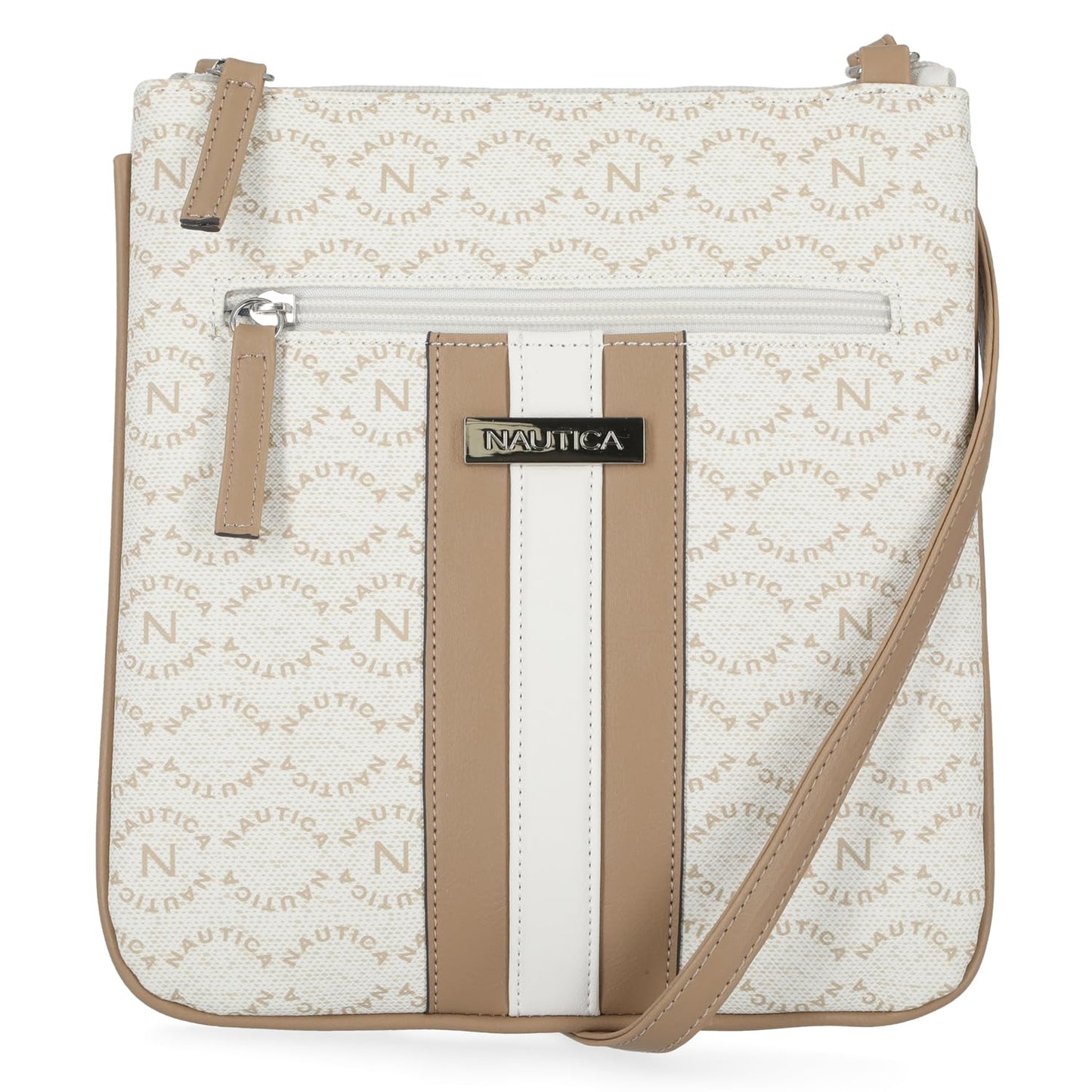 Nautica Lakeside Signature Jaquard North South Crossbody Bag