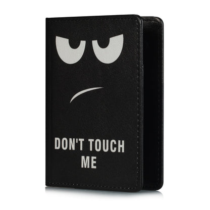 UUcovers Passport Holder Cover Case PU Leather RFID Blocking Card Pockets Holder Cute Luggage Magnetic Wallet Passport Holder Case for travel Women Men, Don't Touch