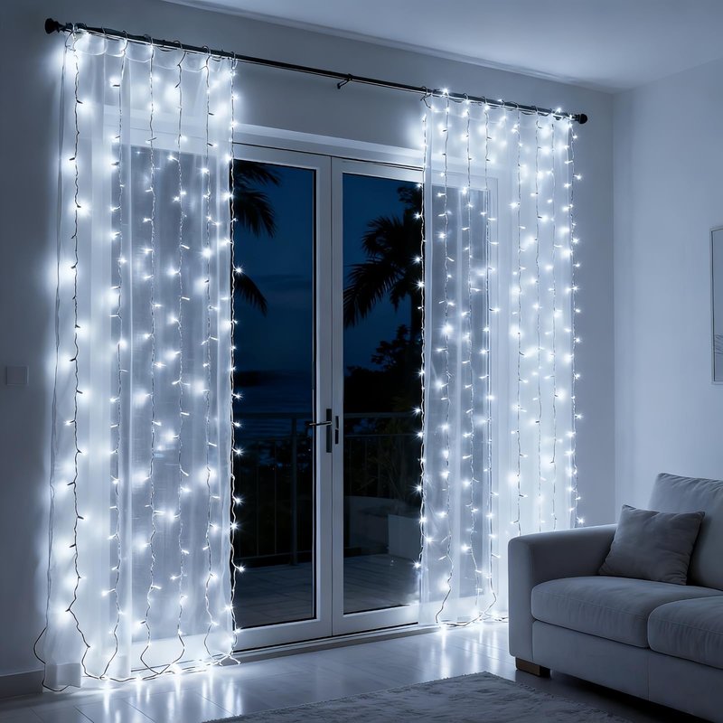 JinBest 100 LED White Christmas Lights, UL Certified and Commercial Grade White Wire String Lights 35 FT, for Indoor and Outdoor Party, Patio, Trees.