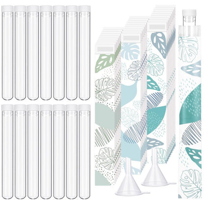 Copkim 38 Pcs Tampon Tube Set Included Plastic Travel Tube Containers for Women Tampon Reusable Wrappers(Light Style)