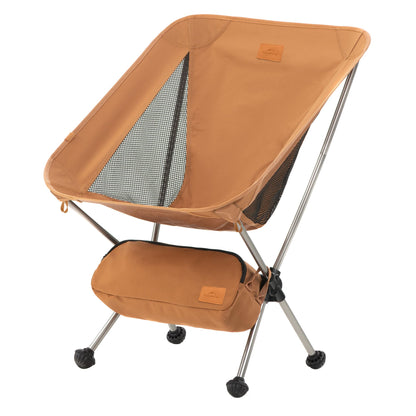 Naturehike YL08 Ultralight Camping Chair, 2.12 LBS Portable Backpacking Chair with Anti-Sinking Feet, Lightweight Compact Collapsible Camp Chair Folding Hiking Chair
