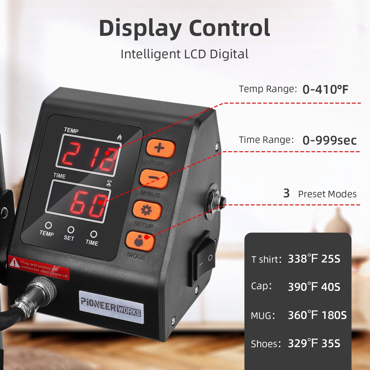 Heat Press Machine, 11-in-1 Heat Printing Machine, 12" X 15", Fast Heating,360 Degree Swing Away, Heat Transprint Machine with Various Accessories for Apparel and Bottle, Mug,Palate, Pillow and More