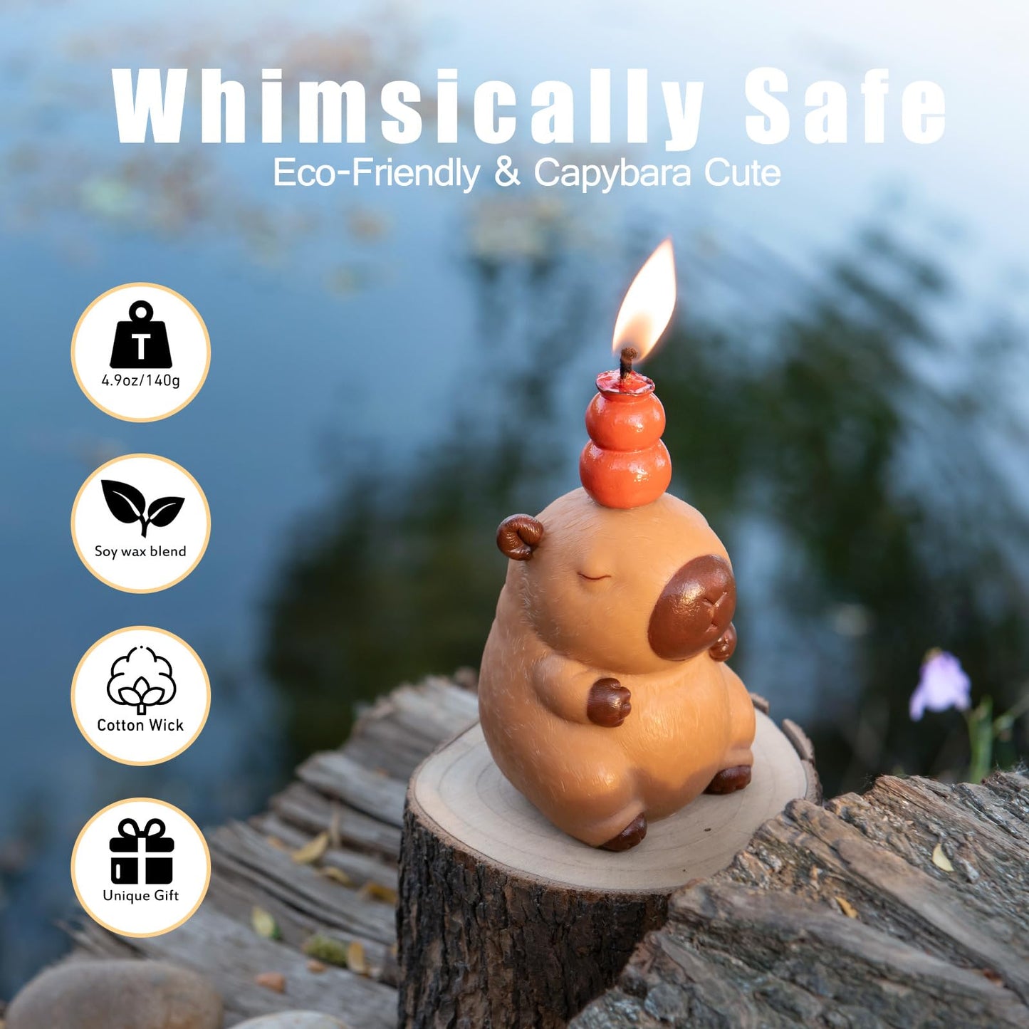 Cute Capybara Aromatherapy Scented Vegetable Candle