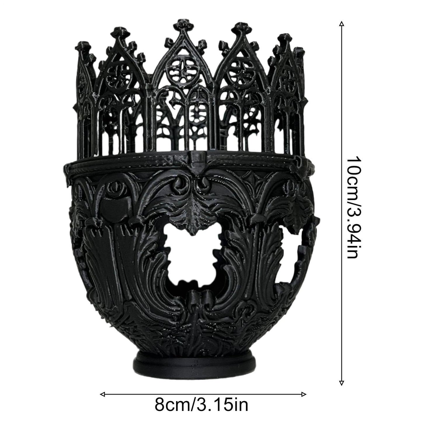 Pillar Candle Holders - Cathedral Design Decor,Candlestick Holder | for Home Dinner Room Fireplace Mantel Farmhouse Wedding