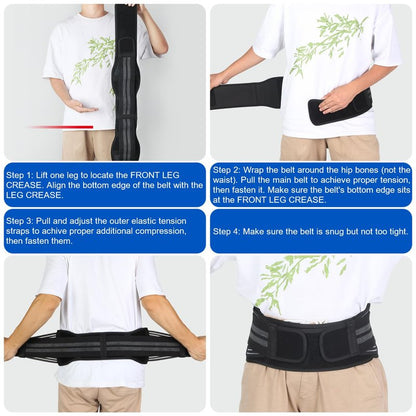 TitanGuard SI Joint Belt for Men – Strong Pelvic and Hip Support Belt with Widened Side Straps – Sacroiliac Pain Relief and Stability for Work, Heavy Lifting, Sciatica, and Daily Back Support