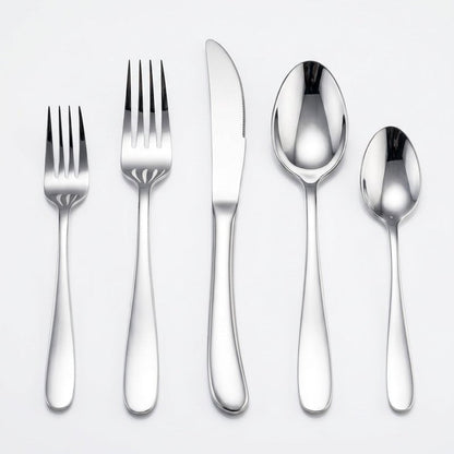 HaWare Silverware Set for 4, 20-Piece Heavy Duty Stainless Steel Flatware Utensils, Food Grade Cutlery Set Including Knife Fork and Spoon, Modern Tableware for Home and Restaurant, Dishwasher Safe