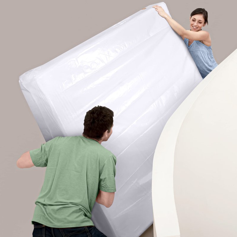 Utopia Home Twin Size Mattress Cover for Moving, 4 Mil Heavy Duty Plastic Mattress Bag for Disposal, Mattress Encasement Fits Mattresses up to 14 Inches, Mattress Bags for Moving