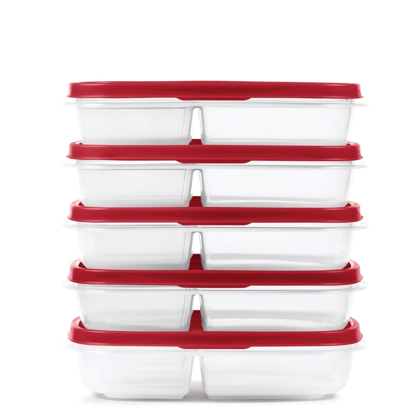 Rubbermaid EasyFindLids Meal Prep Containers 5.1 Cup Red