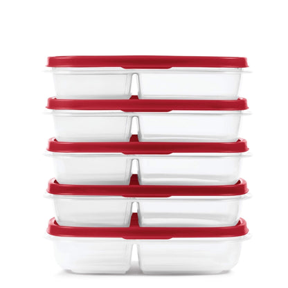 Rubbermaid EasyFindLids Meal Prep Containers 5.1 Cup Red