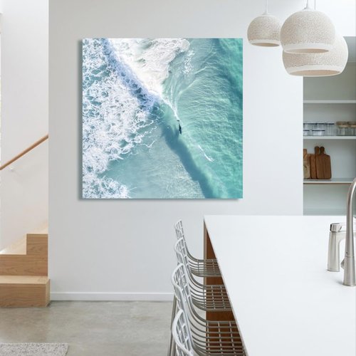 JIMUJIA Custom Canvas Art Print - Personalized 40"x40" Unframed Wall Decor for Home & Office