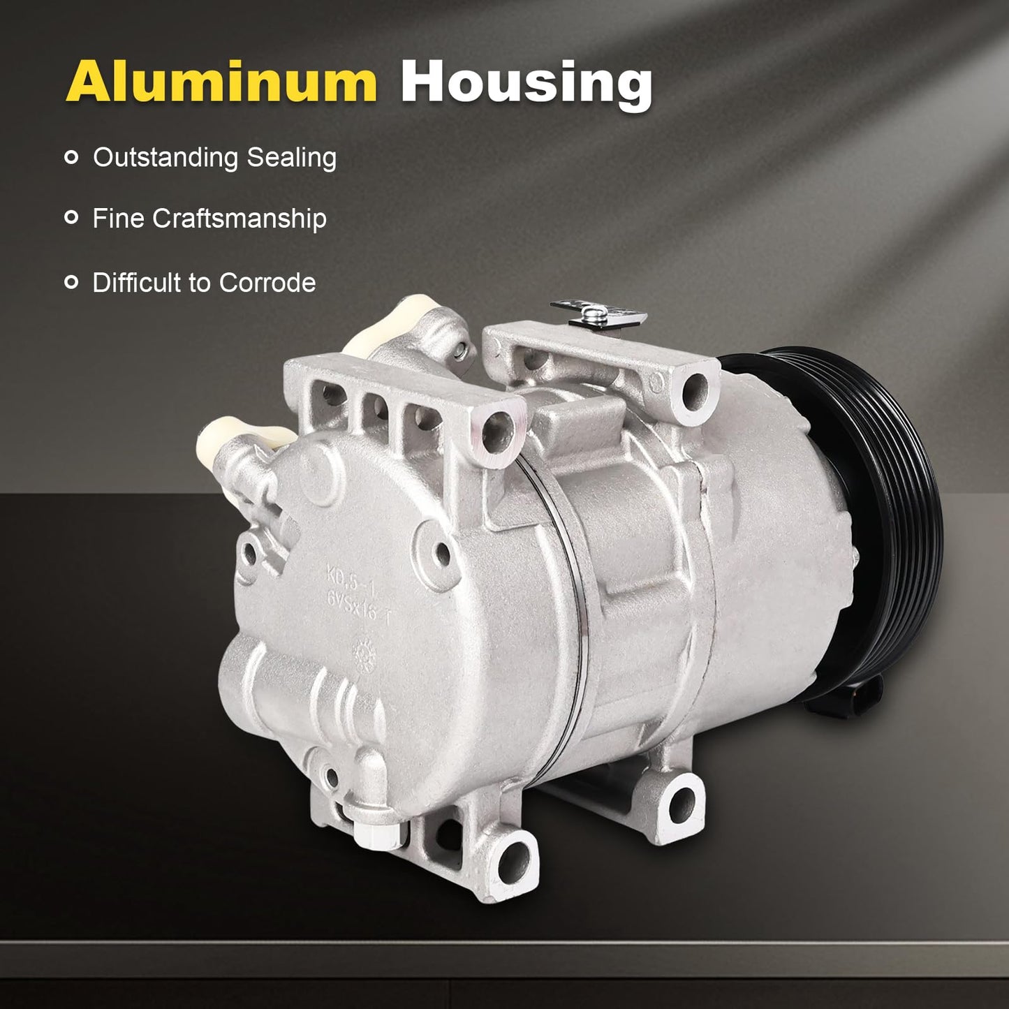 GIVEMER CO11218C 178317 Air Conditioning AC Compressor with Clutch Compatible with Hyundai Sonata 2.0L 2.4L 2011-2014, Kia Optima 2.0L 2.4L 2011,Replaces 977013R000, 4716044, 10A1086, 890174