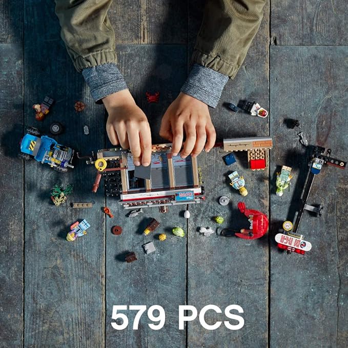 LEGO Hidden Side Shrimp Shack Attack 70422 Augmented Reality (AR) Building Set with Ghost Minifigures and Toy Car for Ghost Hunting Tech Toy for Boys and Girls (579 Pieces)