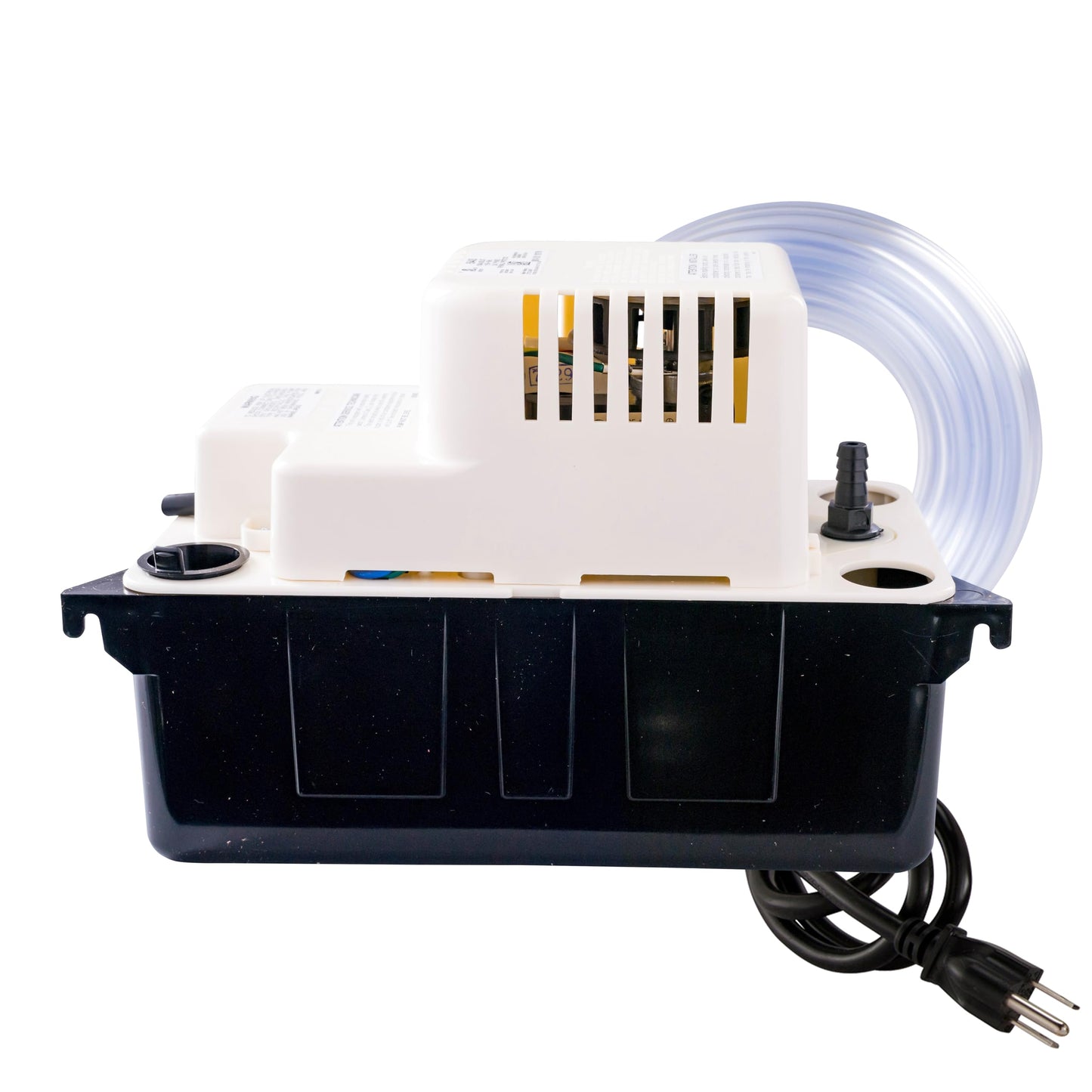 Little Giant VCMA-15ULT 115 Volt, 65 GPH, 1/50 HP Automatic Condensate Removal Pump with Tubing (no safety switch), Black/White, 554411