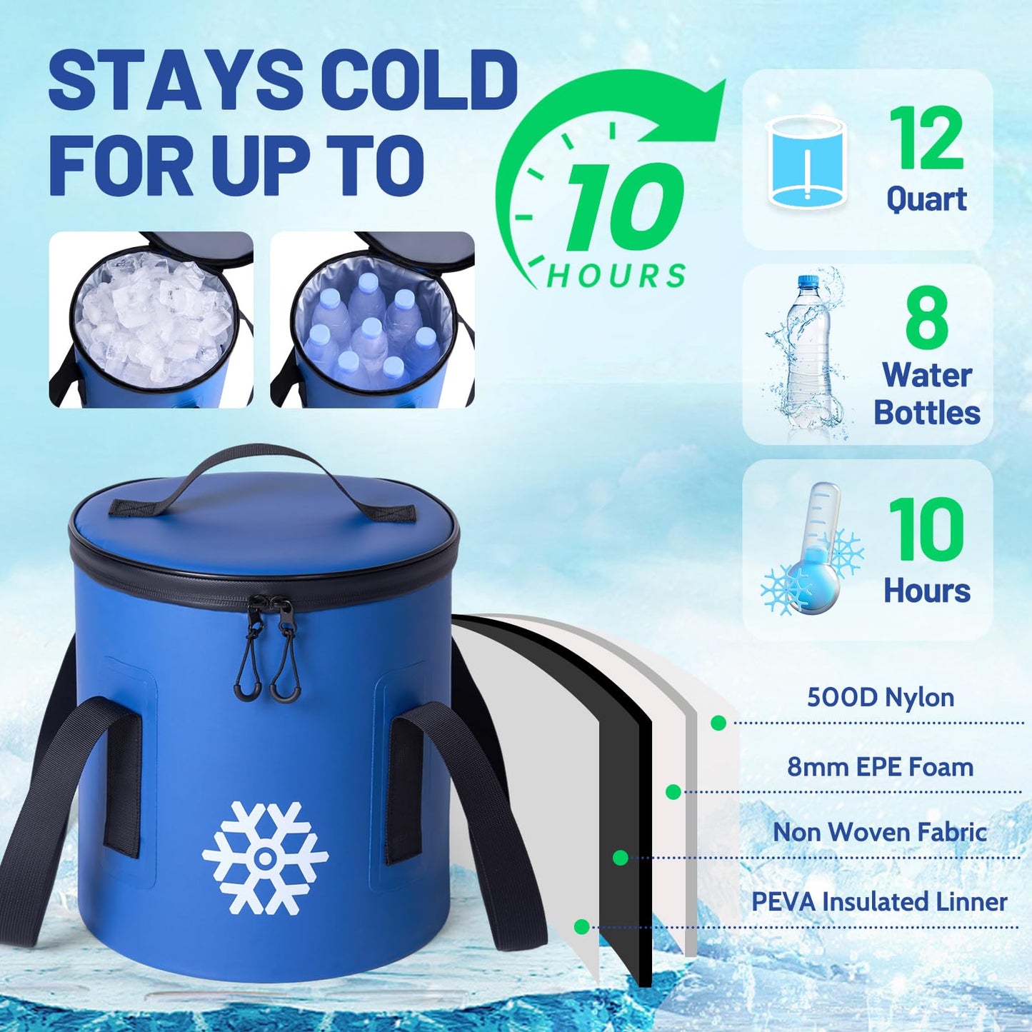 GALINAND Ice Machine for Knee After Surgery 2.0, FSA Eligible HSA, Portable Cold Therapy Machine for Knee Replacement, Ice Therapy for Post Surgery, Cryotherapy System, Ice Compression for Recovery