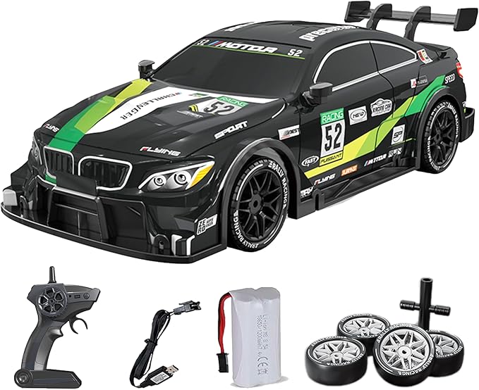 1/16 Scale RC Drift Car for Kids 4WD Remote Control Race Car 20KM/H 2.4Ghz with LED for Boys Age 6 7 8-12 13 14 Year Old Birthday Gifts for Kids